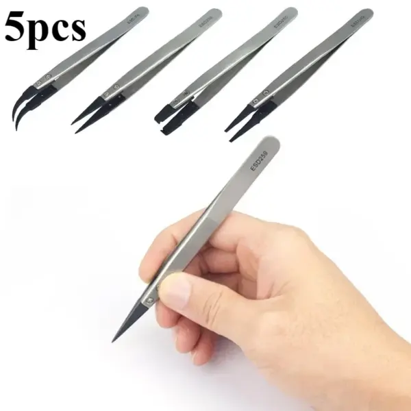 5-Piece Watch Hands Installation Tweezers Set - Image 2