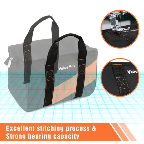 Valuemax 13-inch Large Tool Bag with 12 Pockets - Image 3