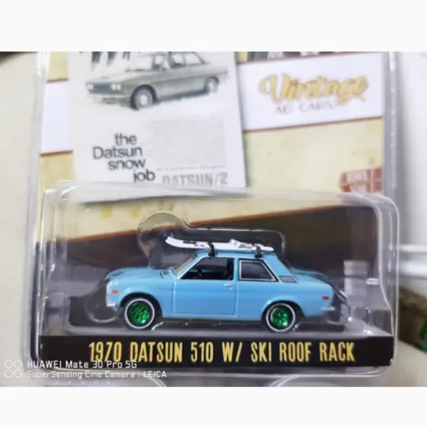 1970 Datsun 510 Ski Roof Rack Diecast Model - Image 2