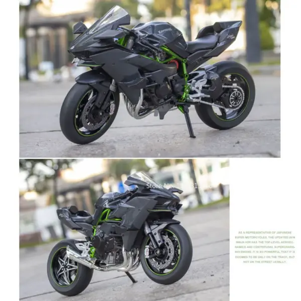 1:9 Kawasaki Ninja H2R V4S Diecast Motorcycle Model - Image 6
