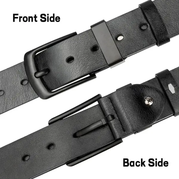 Maikun Men's Vintage Leather Wide Belt for Men - Image 2