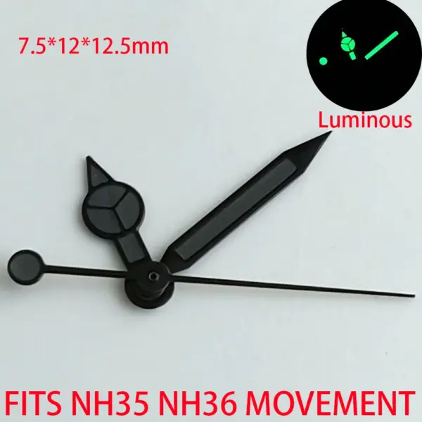 NH36 Watch Hands with Super Luminous Green Tips - Image 7