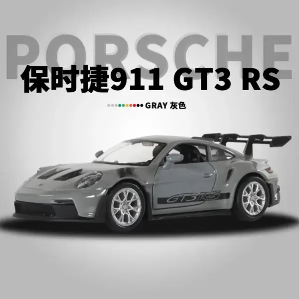 1:36 Porsche 911 GT3 RS Diecast Scale Model - Image 7