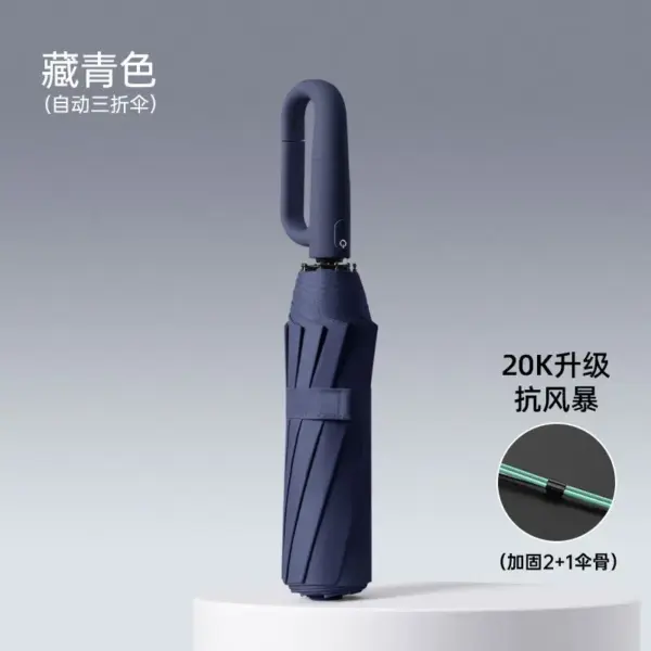 Reinforced 3-Fold Wind & Rain Umbrella - Image 8