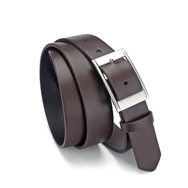 Luxury PU Leather Men's Belt with Metal Pin Buckle - Image 6