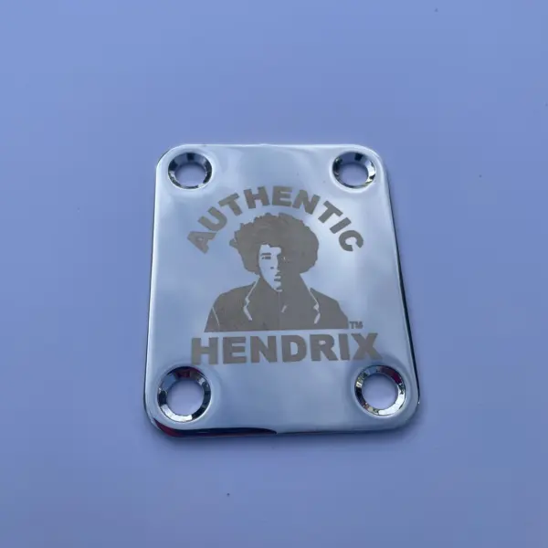 Hendrix Electric Guitar Connection Plate Chrome Hardware - Image 3