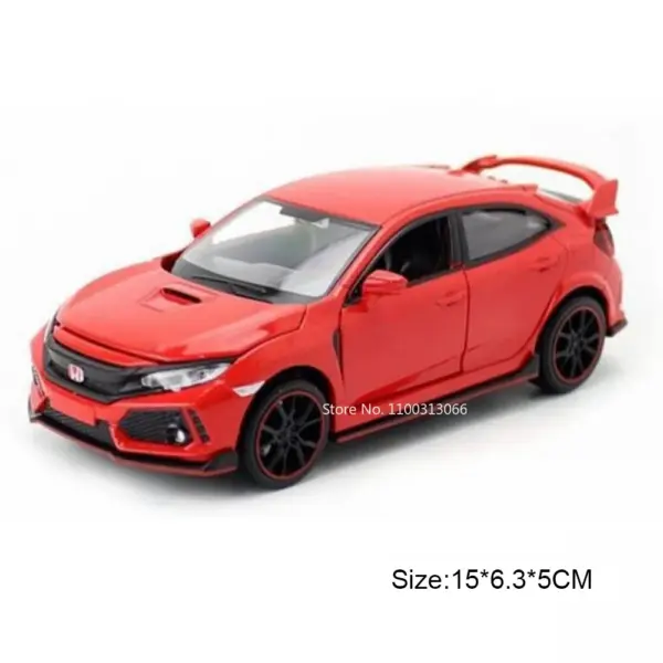 1:32 Honda Civic Type-R C63S Alloy Toy Car - Image 9