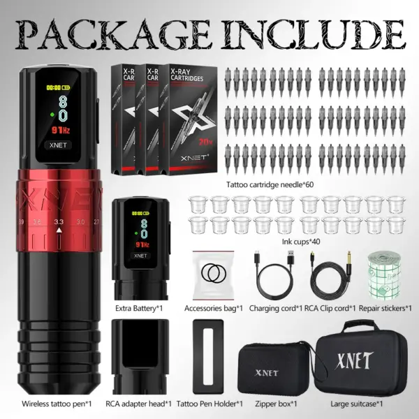 XNET Vipera Wireless Tattoo Kit with OLED Display - Image 6