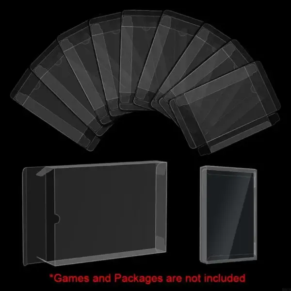 5-Pack Clear Game Cartridge Storage Cases - Image 4