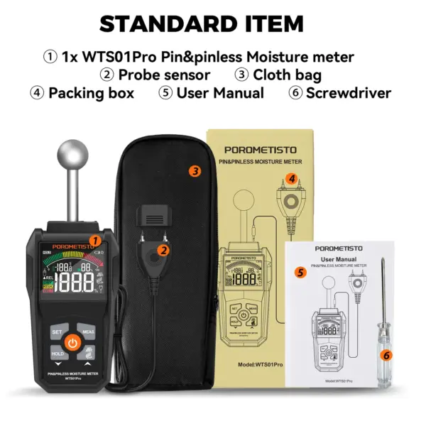 2IN1 Digital Wood Moisture Meter with LCD Display - Image 7