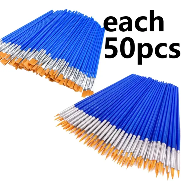 100pcs Nylon Painting Brush Set for Art Enthusiasts - Image 8