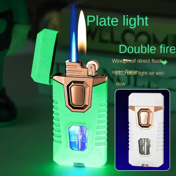 Unusual Metal Windproof Cigarette Lighter Jet Torch - Image 2