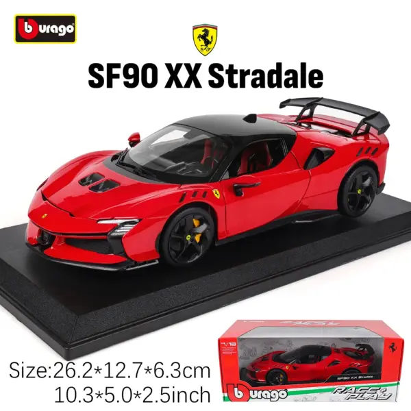 Bburago 1:18 Ferrari SF90 XX Stradale Model - Image 17