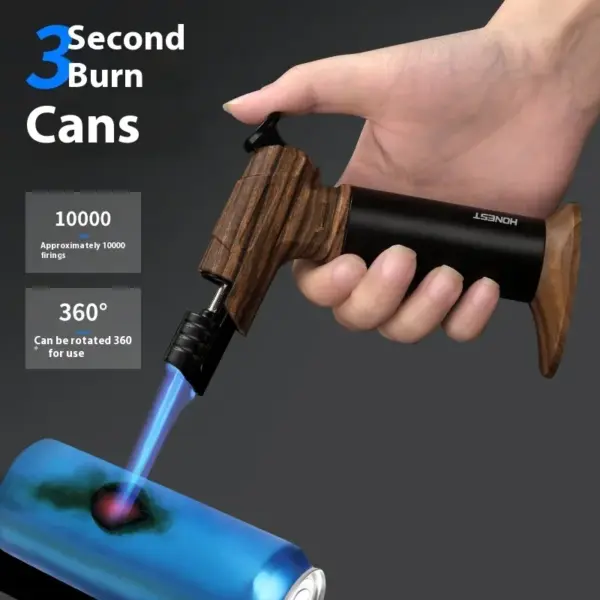 HONEST Windproof Inflatable Gas Lighter Welding Torch - Image 3