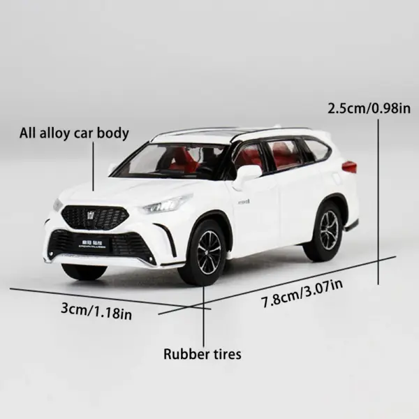 JKM 1/64 Crown Kluger Diecast SUV Model - Image 6