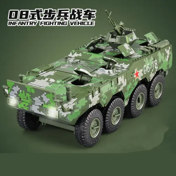 1:24 Alloy Armored Police Truck Model - Image 7
