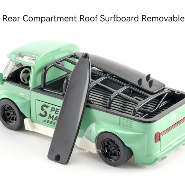 1/32 T1 Bus Alloy Diecast Model Car - Image 5