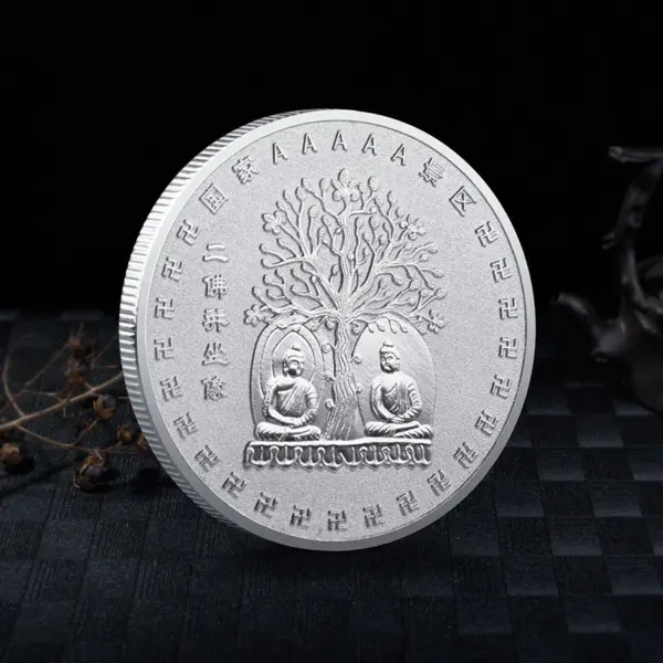 45MM Chinese Buddha Coins Souvenir Collection - Image 5