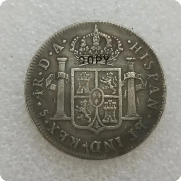 Chile 1779-85 DA 4 Reales Replica Coin - Image 3
