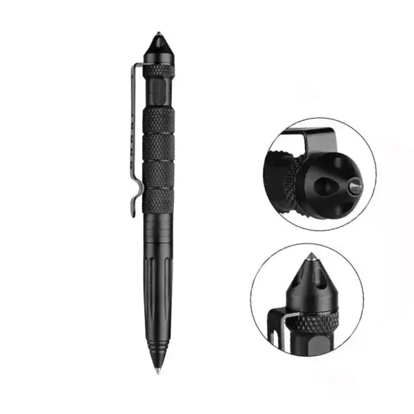 Multifunctional Metal Tactical Pen with Glass Breaker - Image 7