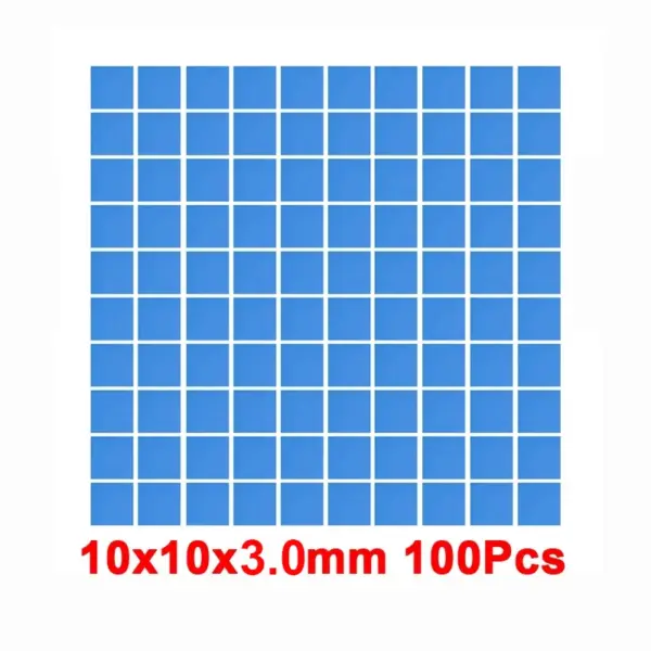 100 Pack Blue Thermal Pads for CPU GPU - Image 8