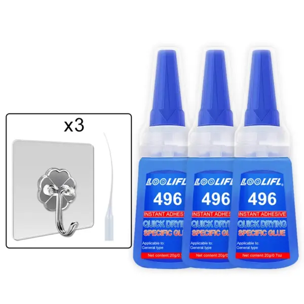 LOOLIFIL 496 Super Glue for Wood Metal Glass - Image 8