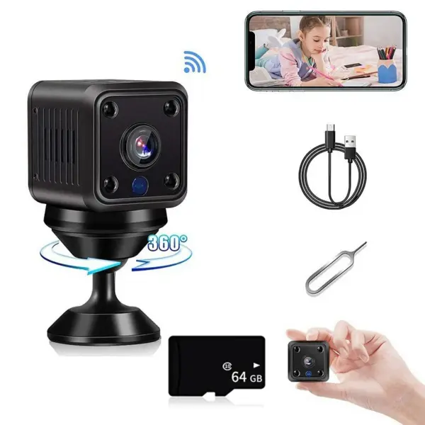 X6 HD Mini Wifi Outdoor Camera with Night Vision - Image 9