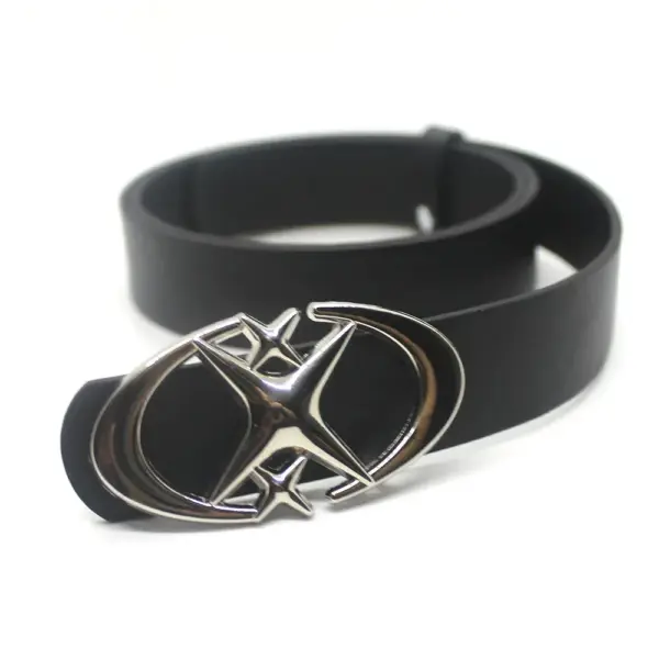 Gothic Punk Moon Star Buckle Belt - Image 4