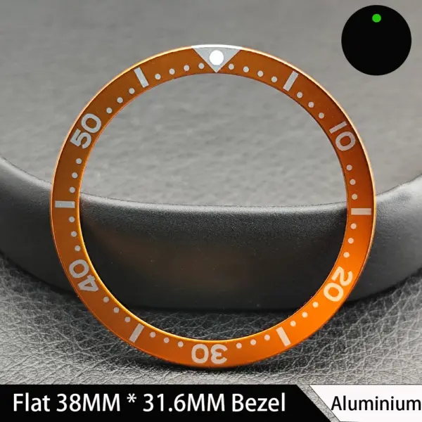 38mm Green Luminous Ceramic Watch Bezel Insert - Image 15