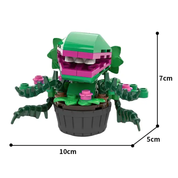 Gobricks MOC Potted Plants Cannibal Flowers Building Blocks for Movie Audrey II - Image 8