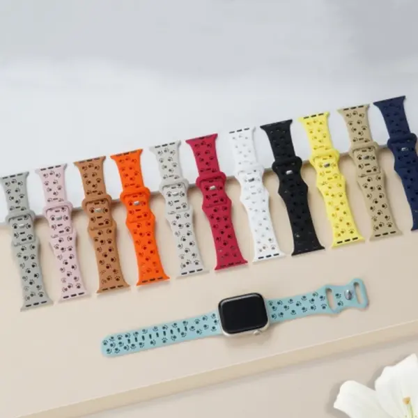 Silicone Watch Strap for Apple Watch Series 5-9 - Image 4