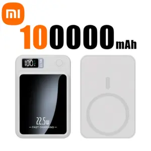 Xiaomi 100000mAh Wireless Magnetic Power Bank Super Fast Charging Ultra Capacity Digital External Battery Power Bank For Iphone 23 Sec4314c2182242889a93cf9b0f109c274