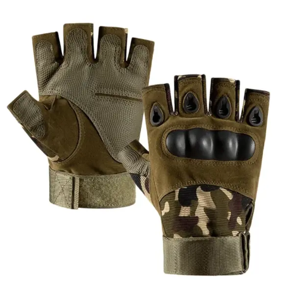 NoEnName_Null Tactical Half Finger Gloves for Outdoor Sports - Image 8