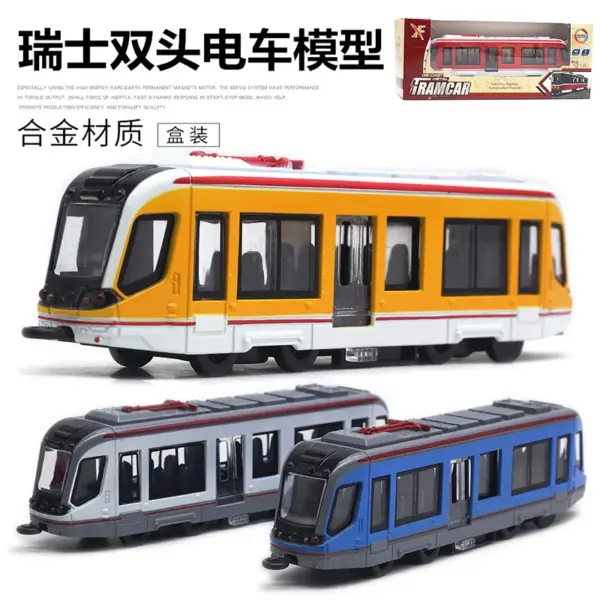 90 Alloy Swiss Double Headed Tram Model - Image 5