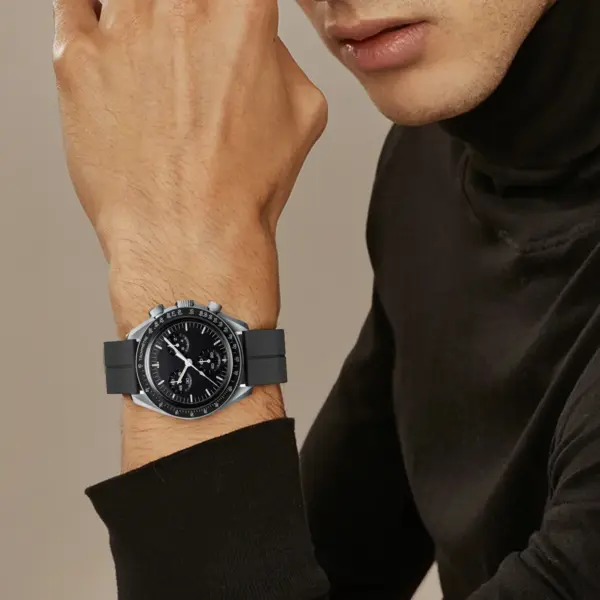 Silicone Strap for Omega MoonSwatch Planet Watch - Image 4