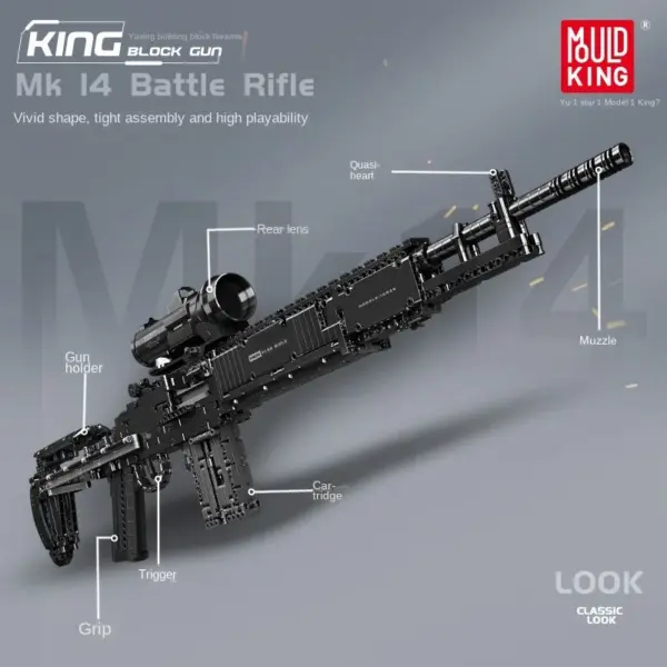 MK14 Combat Rifle Block Set for Adults - Image 3