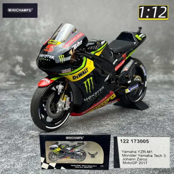 1/12 YZR-M1 RC213V Ducati GP11 Diecast Motorcycle - Image 11