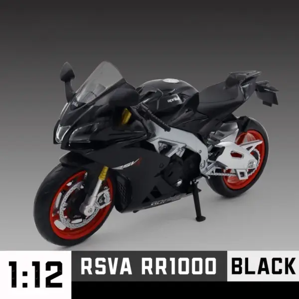 1:12 Scale Aprilia RSV4 Diecast Motorcycle Model - Image 7