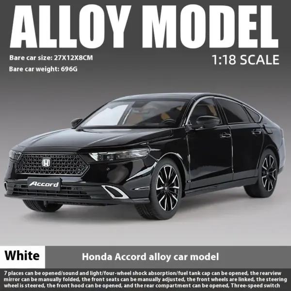 1:18 Honda Accord Diecast Model Car - Image 10