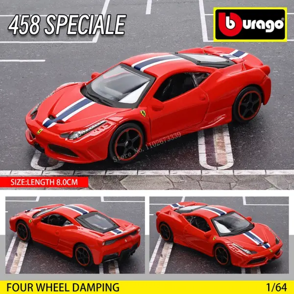 Ferrari 1:64 Diecast Model Car Toy for Collectors - Image 12