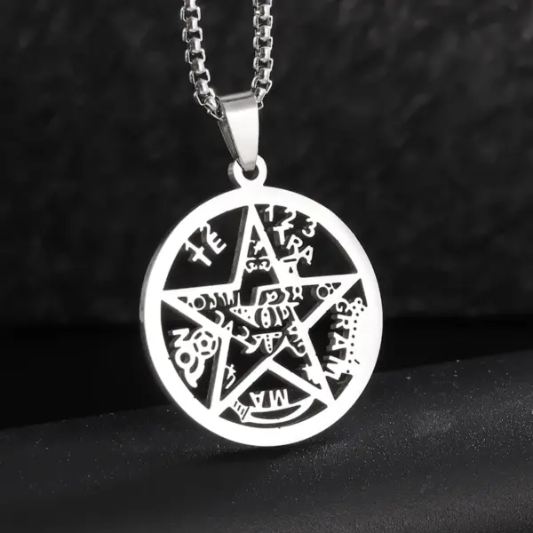 Vintage Nordic Rune Compass Necklace AL18514 - Image 29