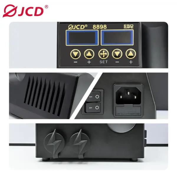 JCD 8898 2-in-1 Soldering Station with LCD Display - Image 6