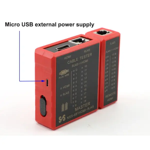 HDMI and RJ45 Network Cable Tester Model NSS-681HDMI-RJ45 - Image 3