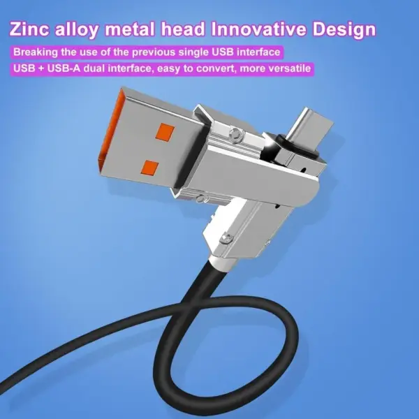 5-in-1 USB A/C Multi Charging Cable 120W 4ft - Image 6