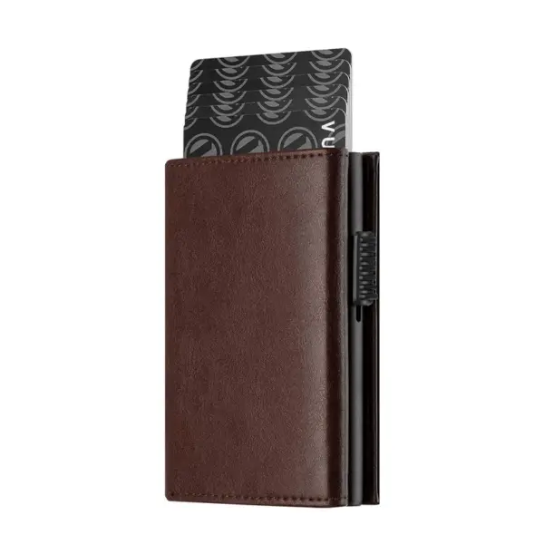 Men's RFID Card Wallet with Coin and Bill Compartments - Image 9