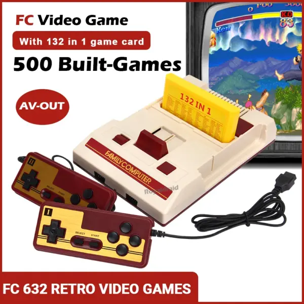 8-Bit Retro Gaming Console with 500 Games for TV - Image 2