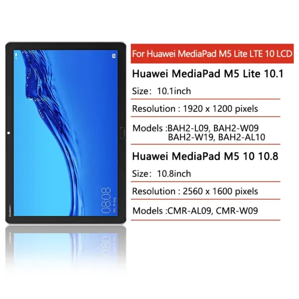 AAA+ LCD Screen Replacement for Huawei MediaPad M5 Lite 10.1 - Image 2