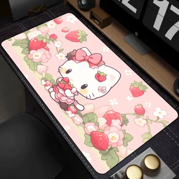 Large Hello Kitty Pink Mousepad for Gaming and Office - Image 9