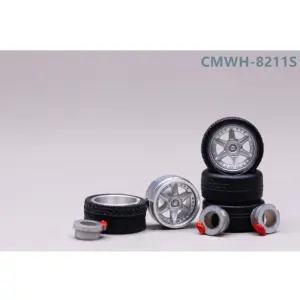 1/64 Alloy Wheel & Tire Set for Model Cars 51 Sef21b7e3d4934cf498509a6f287952ba1 7