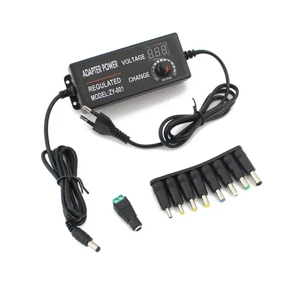 Adjustable 3V-24V Power Supply with 9 Plug Connectors - Image 7